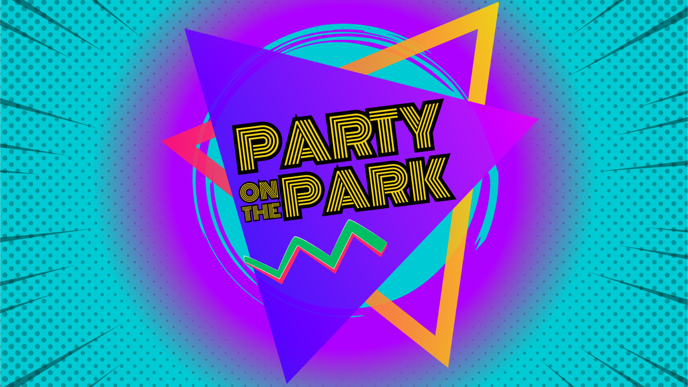 Festival crowd with lasers